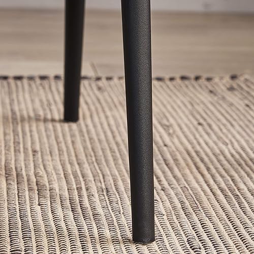 Miniatura 8 de Christopher Knight Home Phoebe Hume - Silla de comedor con respaldo de eje (2 unidades), color negro, 19.25 pulgadas de profundidad x 17.00 pulgadas