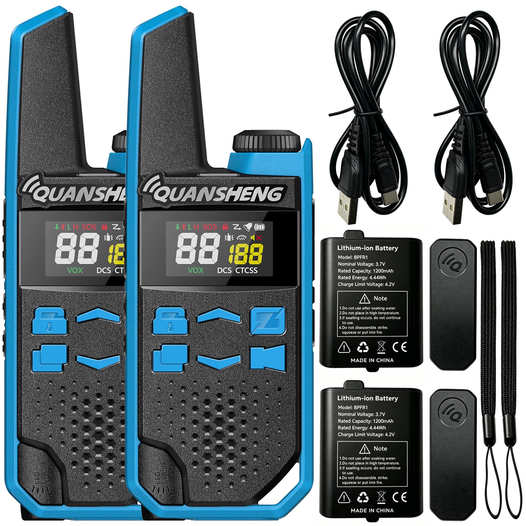 HYS Quansheng TG-FR1, Talkie Walkie PMR 446 Professionnel, 16 canaux