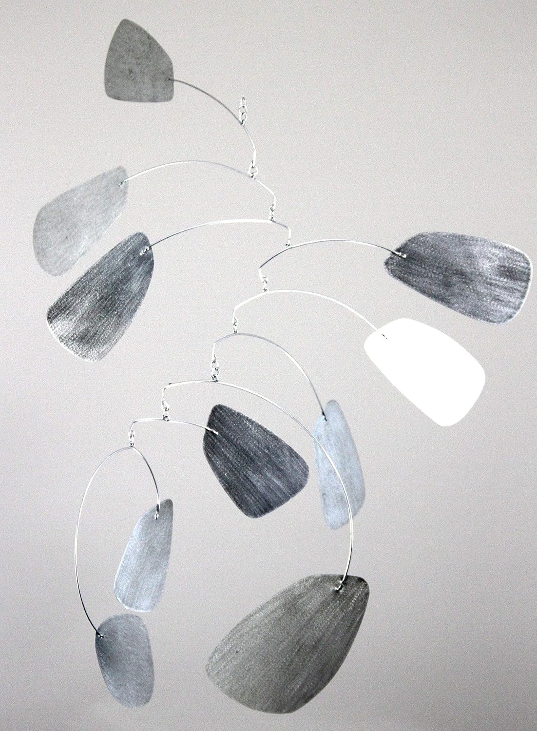 Seed Poddy - Hanging Art Sculpture in Metal | 32" Tall | Handmade in Portland, OR, by Kinetic Artist Mark Leary