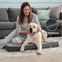 Vista 67 de Bedsure Cama de espuma viscoelástica para perros extragrandes, camas ortopédicas XL para mascotas con funda extraíble lavable y parte inferior