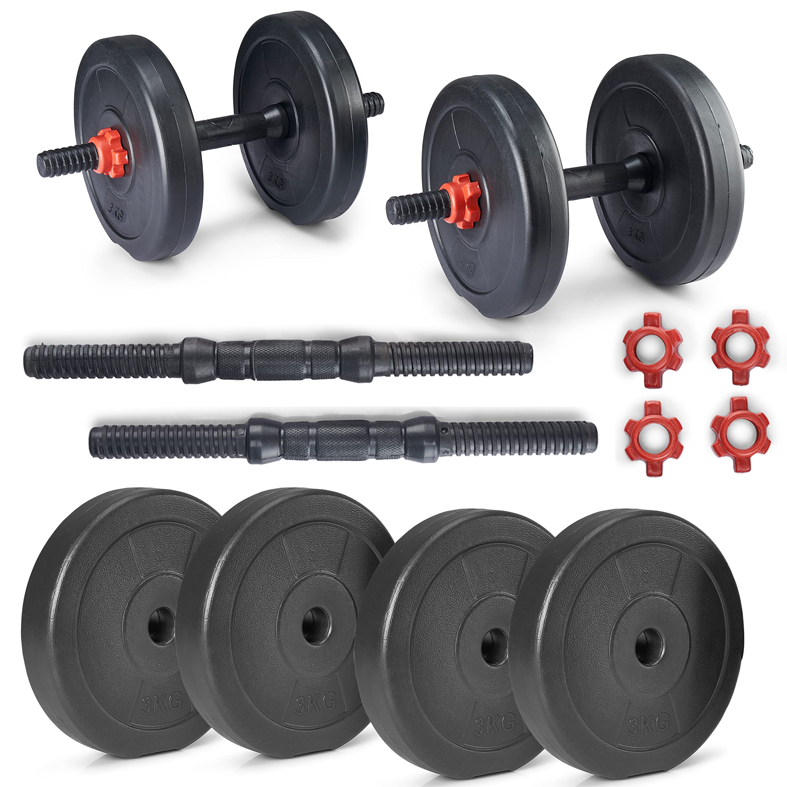 Buy Lifelong LLPVCHGC10 PVC Home Gym Adjustable Set (3Kg*4) Plate