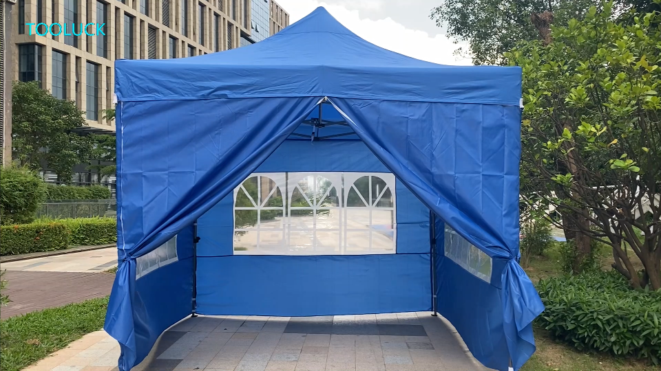 Faltpavillon 3x3 M Mit 4 Seitenwänden – Wasserdicht, UV-Schutz, Für Garten, Party, Hochzeit