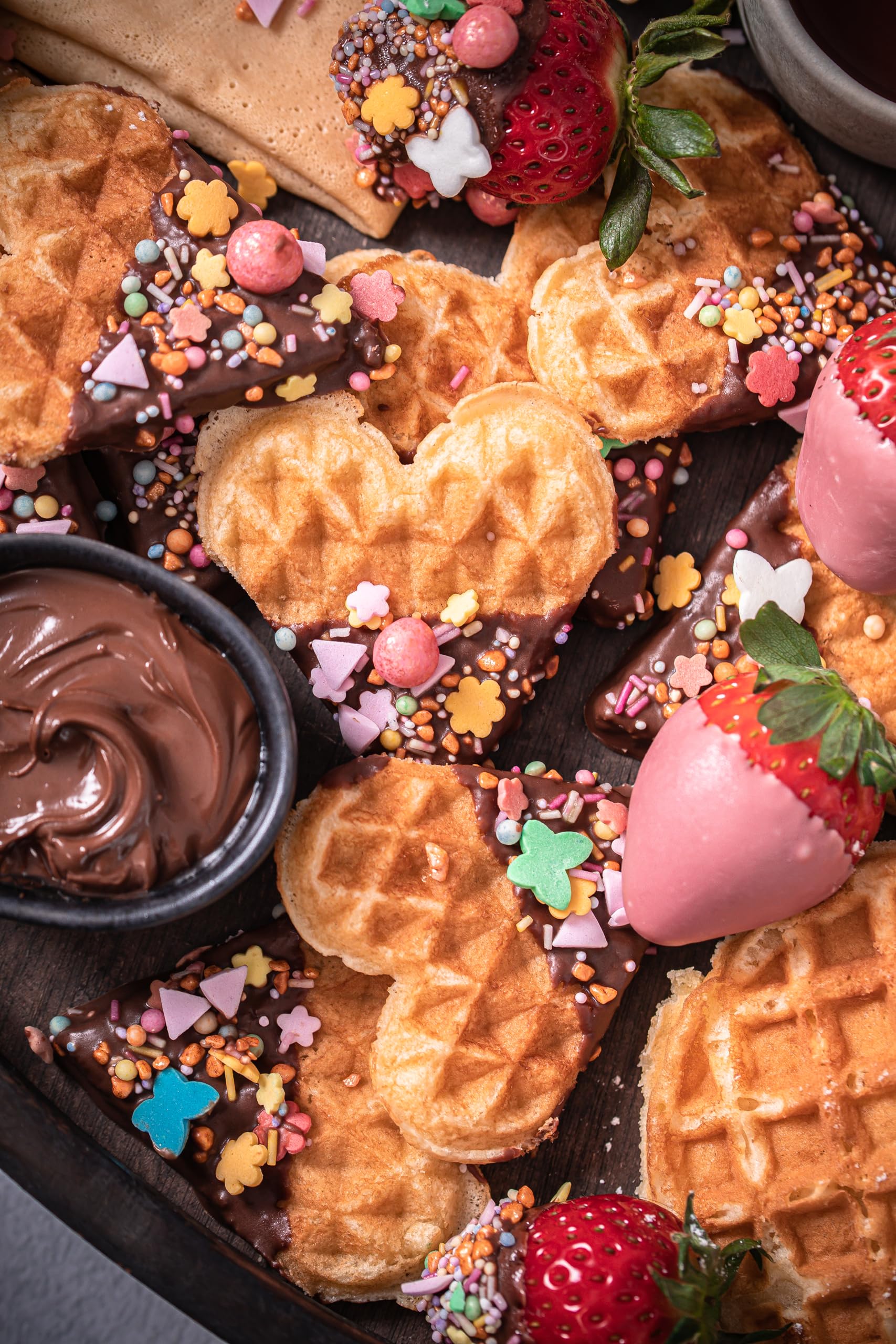 RUF Waffel-Mix, Großpackung, Grundmischung zur Herstellung von Waffeln im Waffeleisen, für Großküchen, Kantinen, Hotels und Restaurants, 1 x 2500g (Packung mit 4)