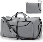 80L Duffle Bag for Travel, Large Foldable Waterproof Travel Duffel Bags Weekender Overnight Bag for Men and Women with Shoe Compartment (Stripe)