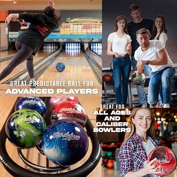 KR Strikeforce Polyester Undrilled Bowling Ball for Beginners or Great for Spare Shooting - Available in 6 Designs and 10 Different Weights