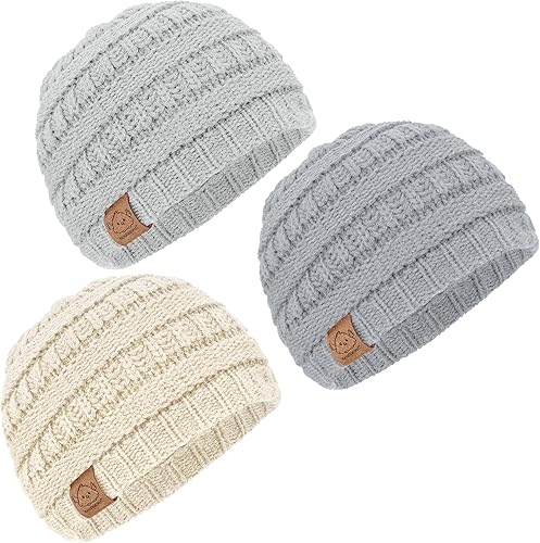Vista 73 de KeaBabies 3-Pack Baby Beanies for Boys, Girls - Stretchy Knit Baby Hats, Cute Newborn Sweet Pea