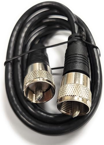 Miniatura 1 de HAM - Cable de radio PL259 rg-8x RG8 Mini macho-macho de 3 pies de largo (negro) 205-703 STEREN (1 unidad)