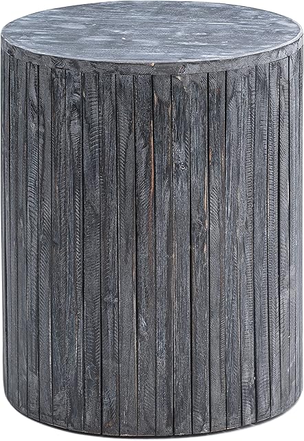 Amazon Aware Outdoor Recycled Wood Stool And Plant Stand, Dark Grey