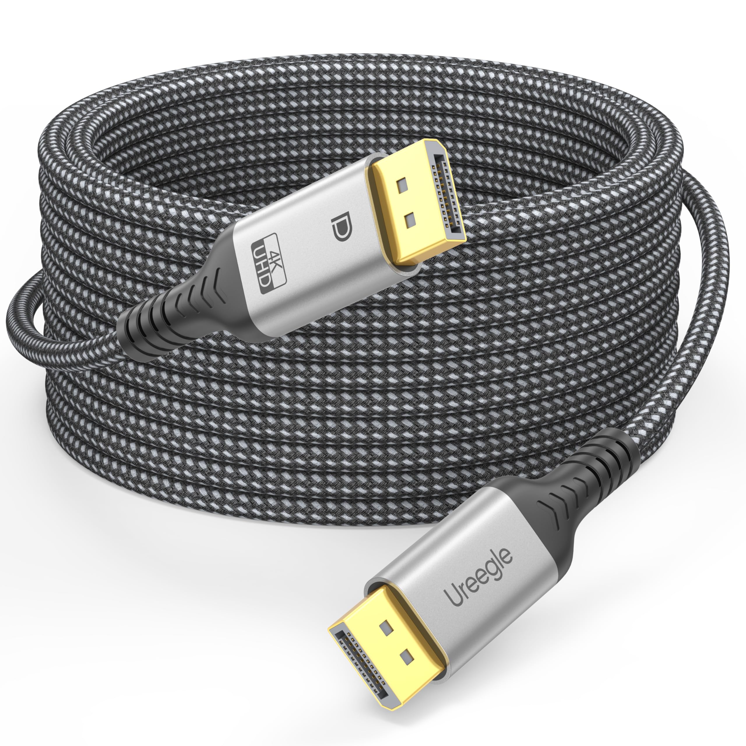 Cavo Displayport lungo 4 K, 0,9 m, DP 1.2 Display Port a Display Port, cavo di supporto 4K a 60Hz, 2K a 165Hz, 2K a 144Hz, 21,6 Gpbs ad alta velocità DP a DP per monitor da gioco, scheda grafica, PC