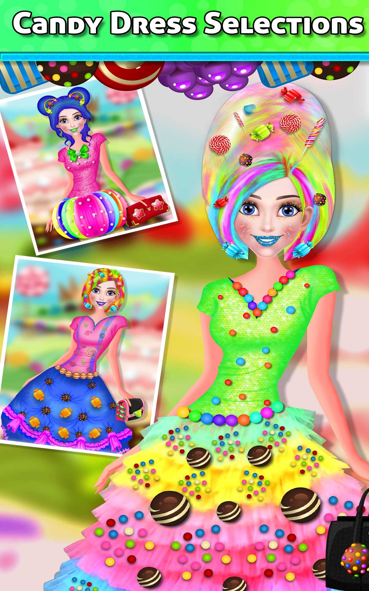 Candy Makeup Fashion Makeover game - Sweet princess dress up games for
