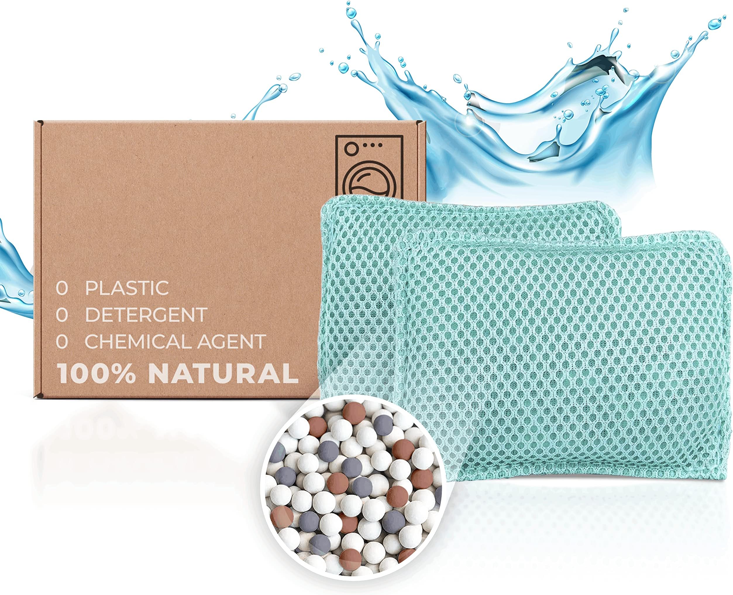 2 Pièces Boule de Lavage, Boule à Linge Écologique, (Contient Aucun