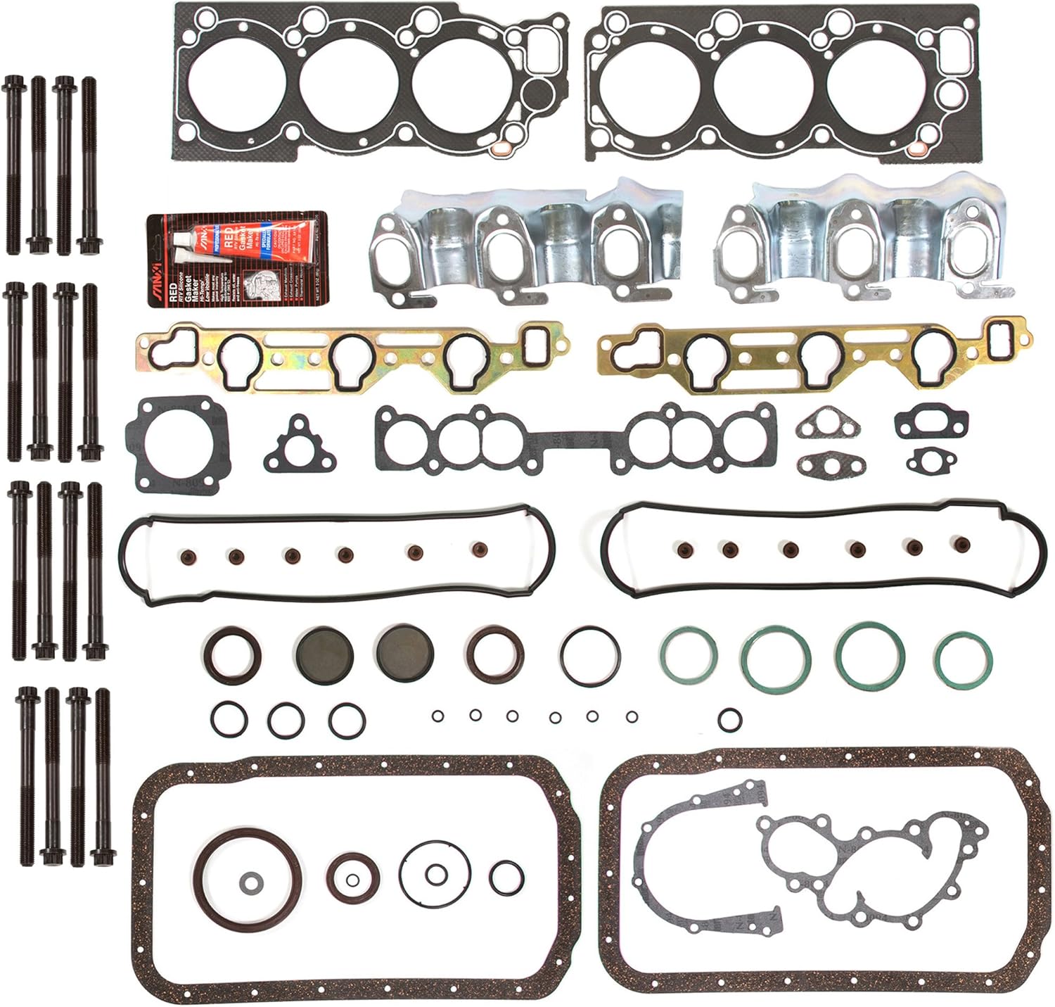 evergreen fshb2030 full gasket set head bolt