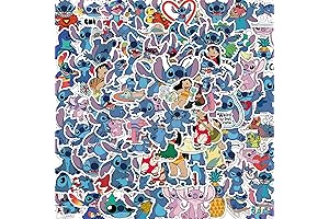 Stitch Vinyl Decal: 100 Pack of Lilo & Stitch Stickers for Kids