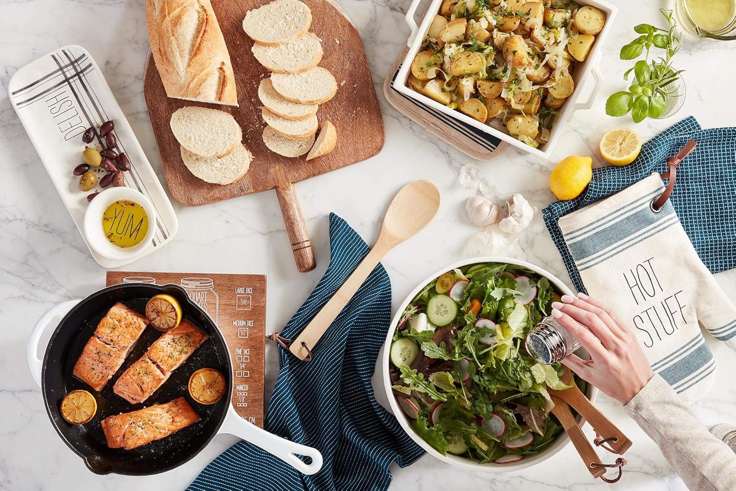  | Mud Pie Bistro Boxed Dip and Tray, Size 5" x 12" | Cup 2" x 3 1/4" Dia | Utensil 5", White: Chip & Dip Sets