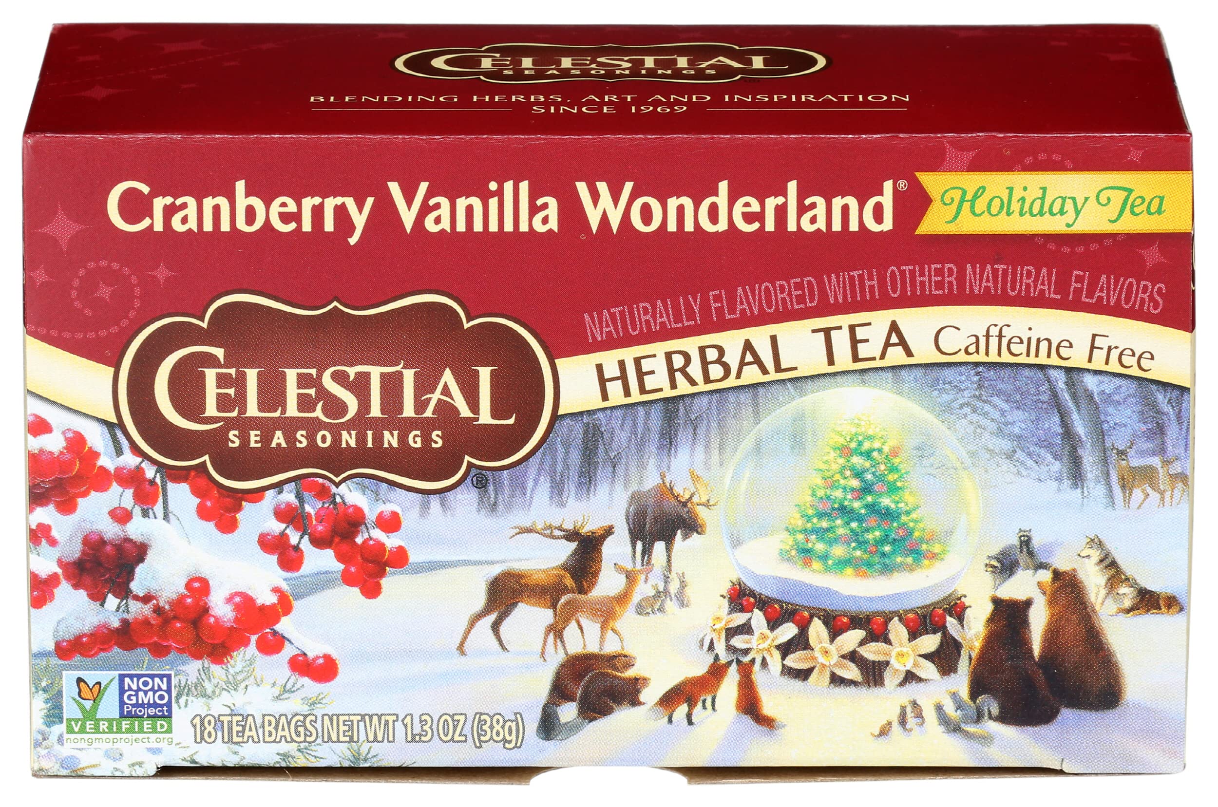 Celestial Seasonings - Il Wonderland di erbe della vaniglia del mirtillo del tè di festa - 20Bustine di tè