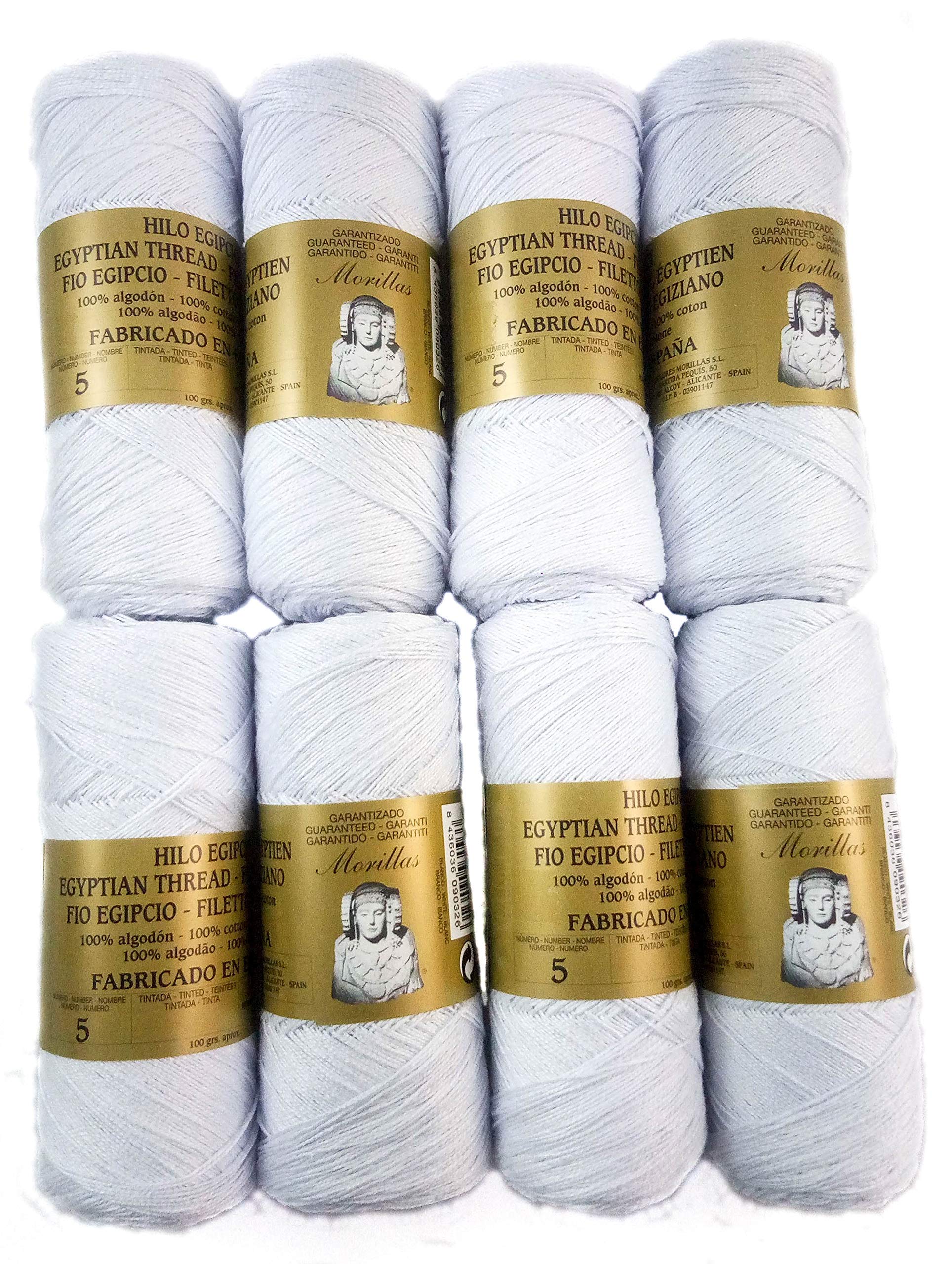 8 Gomitoli Zepeline Cotone Egiziano Mercerizzato Ne 5/2 – Colore Arancione 16 – Per Uncinetto E Maglia