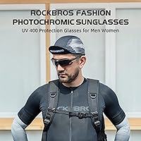Vista 3 de ROCKBROS Gafas de sol polarizadas para hombres y mujeres, protección UV con lentes de sol fotocromáticos para correr para hombre