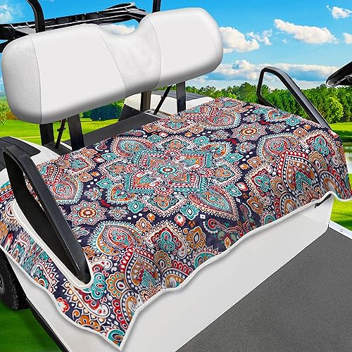 ENYORSEL Fundas de asiento para carrito de golf, manta de toalla de asiento de carrito de golf, adecuada para Yamaha, EZGO, Club Cars, Icon y más