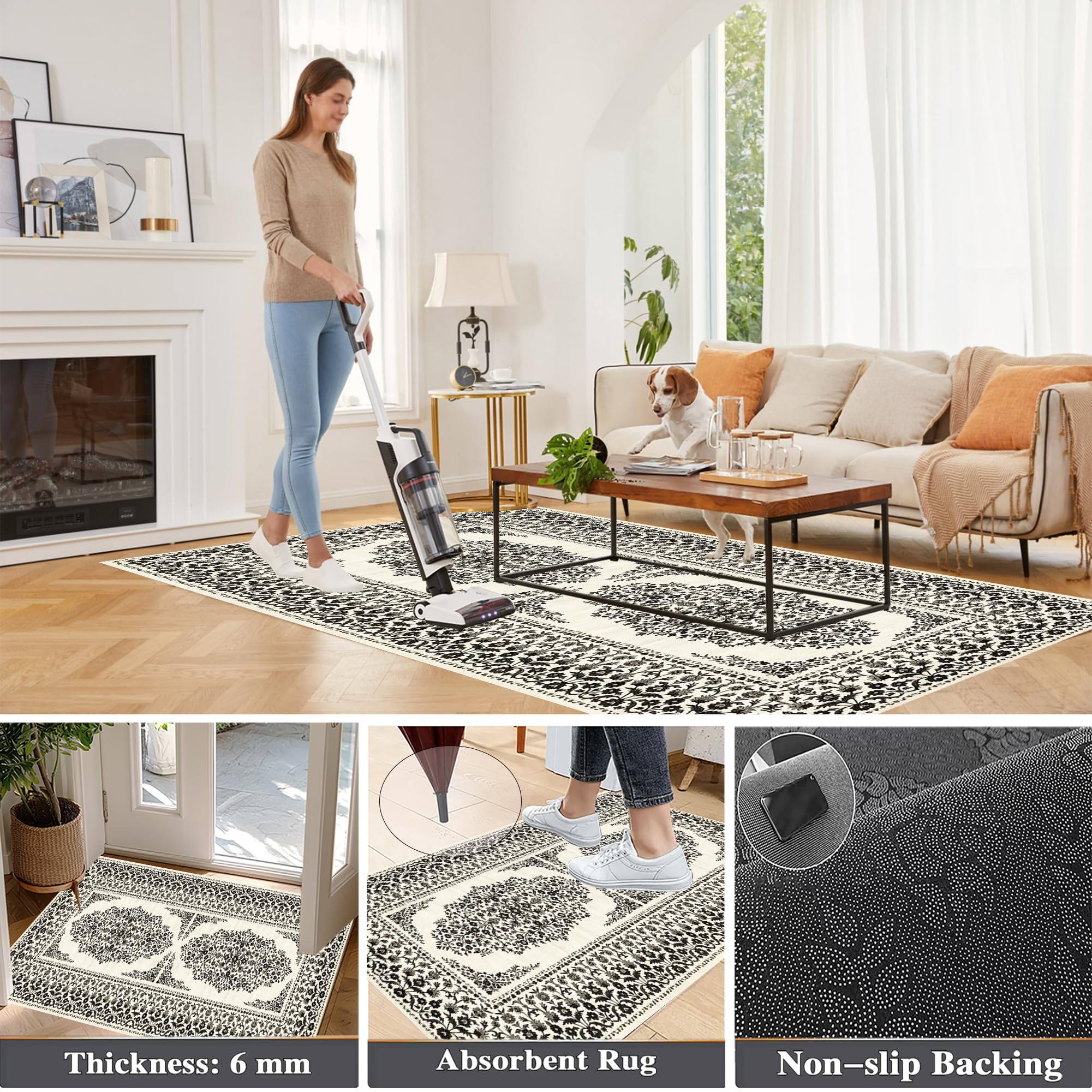Dywan do przedpokoju antypoślizgowy zmywalny chłonny dywan kuchenny długi korytarz 50 x 450 cm dywan wejście do salonu dywaniki do sypialni wejścia wycieraczka do kuchni sypialni