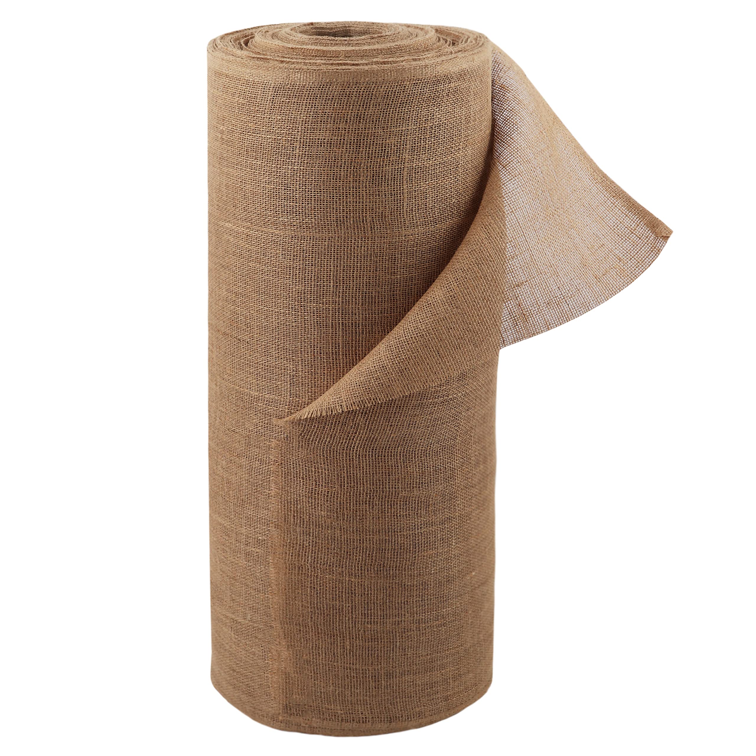 Aquagart 10 m x 1 m, tejido de yute de 215 g/m², para decoración de casa y jardín, arpillera, cinta de yute para plantas, protección de invierno, tejido natural, protección de raíces