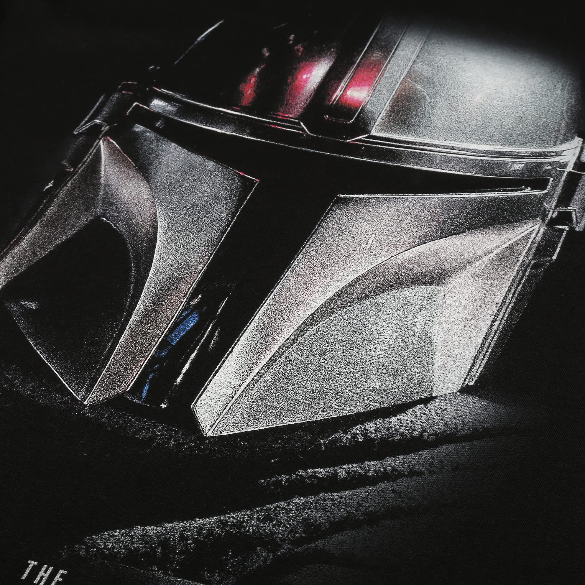 Star Wars Męska koszulka Mandalorian-Shadows, Cienie czarne, XL