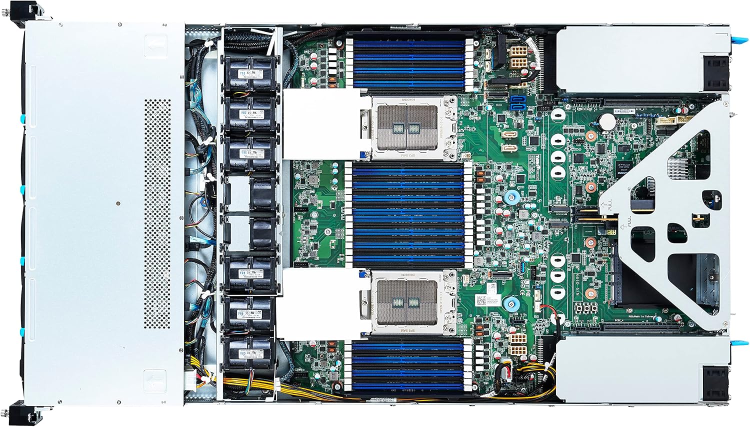 TYAN Cloud Server 1U2S, AMD EPYC 7002/7003, 32-DIMM DDR4, 4 NVMe U.2 + 4 SATA, (1+1) RPSU - B8252G79V4E4HR-2T