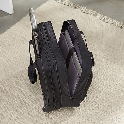 Miniatura 12 de Yaxa Basics Funda con ruedas para laptop, 15.6 pulgadas, color negro