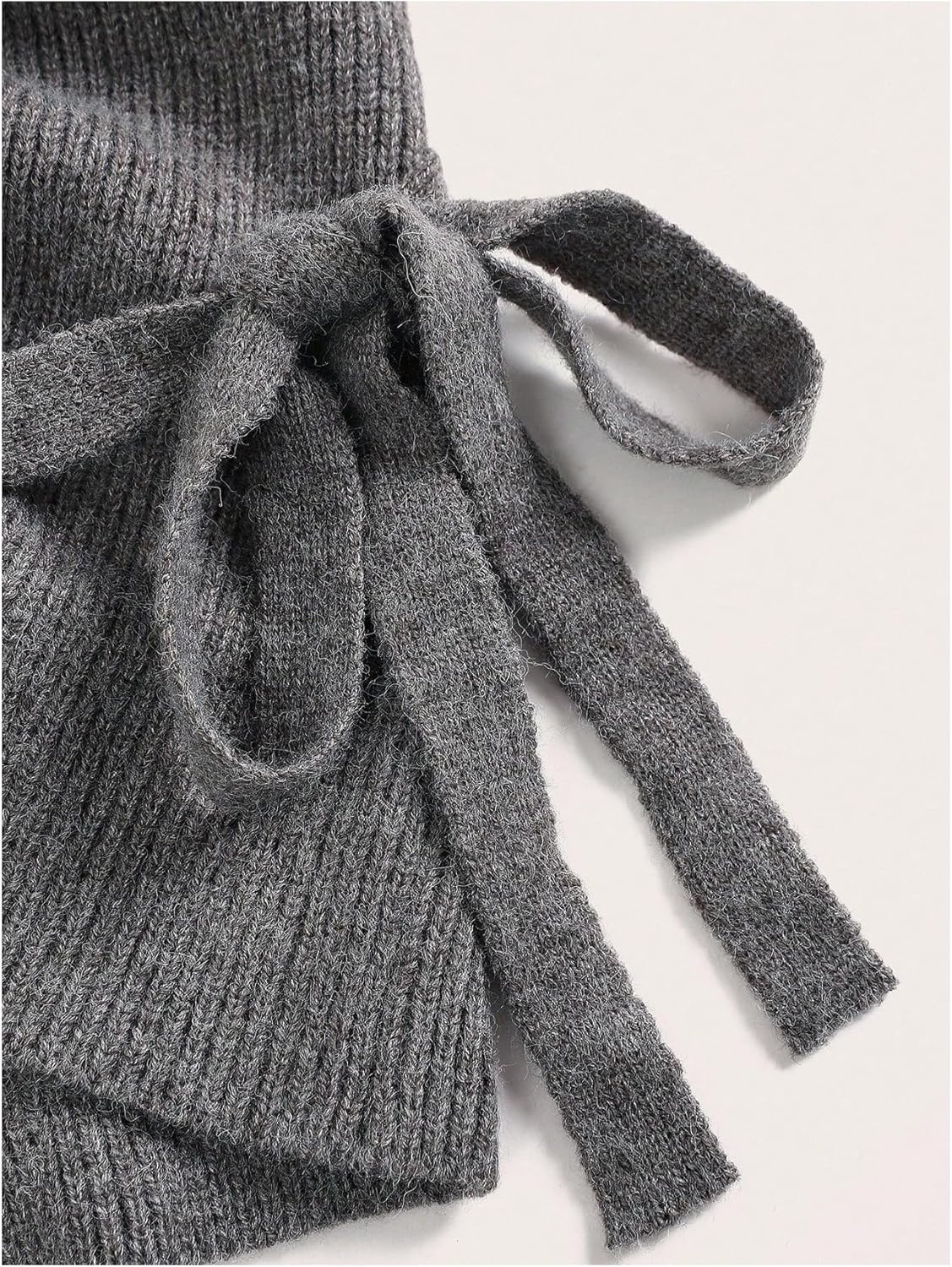 SOLY HUX Women's V Neck Wrap Sweater Long Sleeve Tie Side Pullover Trendy Knit Fall Tops - Image 5