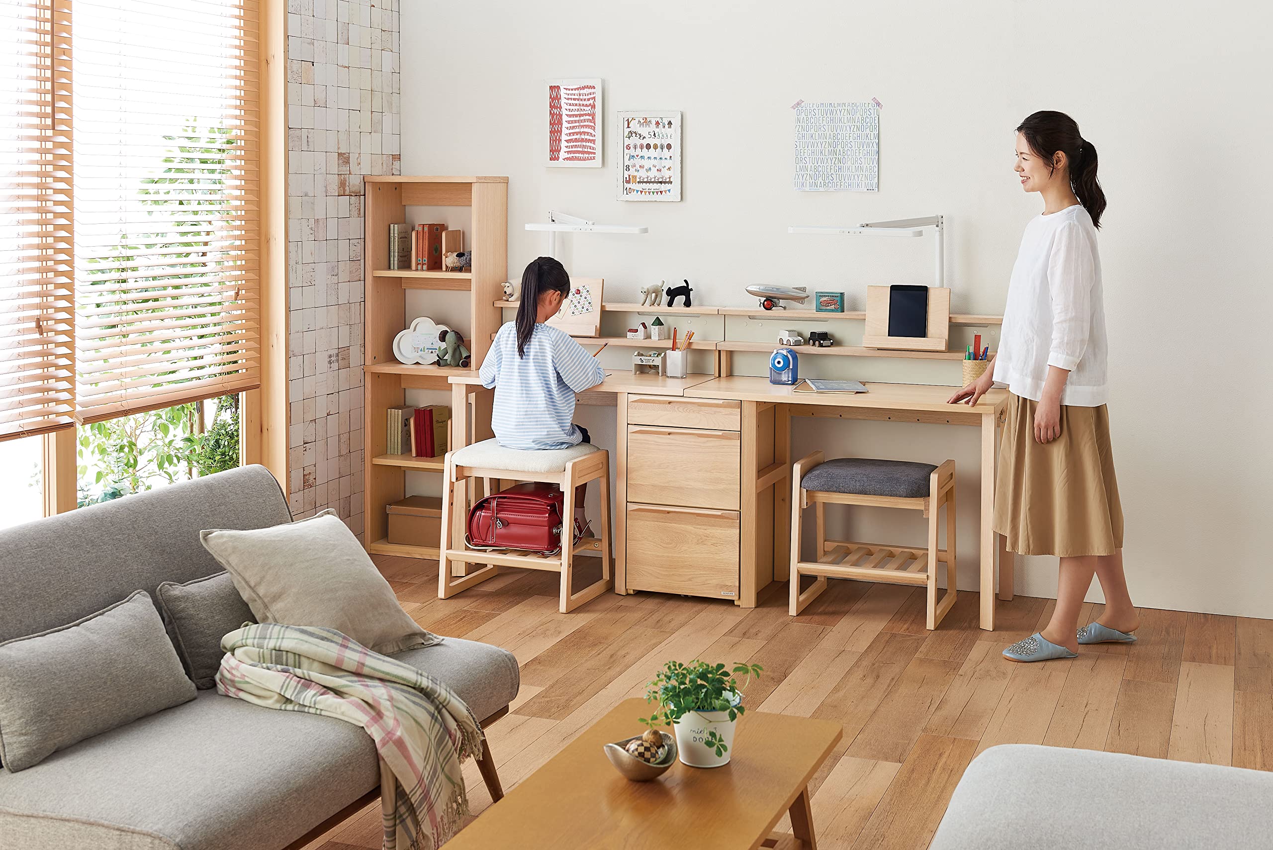 Amazon.co.jp: KOIZUMI(コイズミ学習机) 収納 ナチュラル W41.4×D50.7 