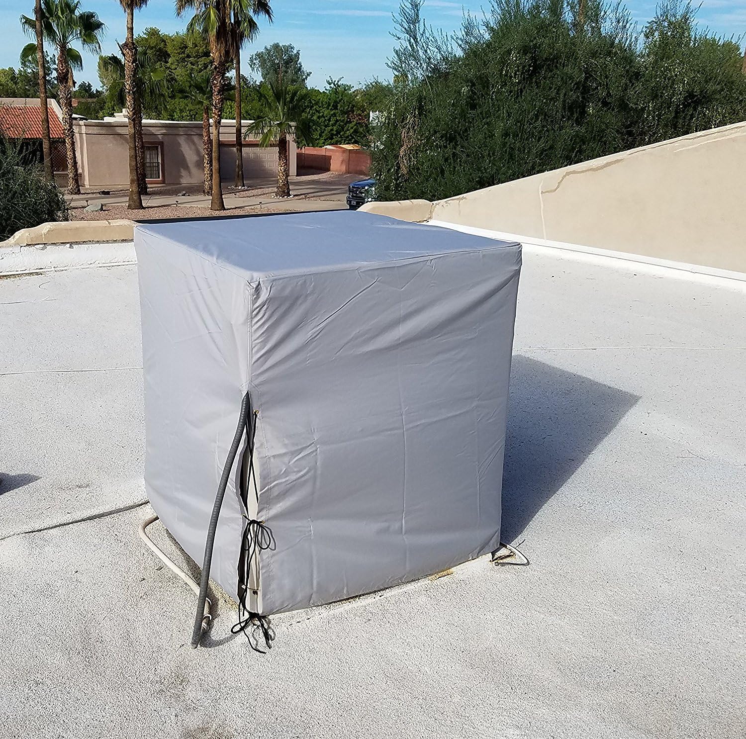 Dial 45 in. H x 37 in. W Polyester Gray Evaporative Cooler Cover