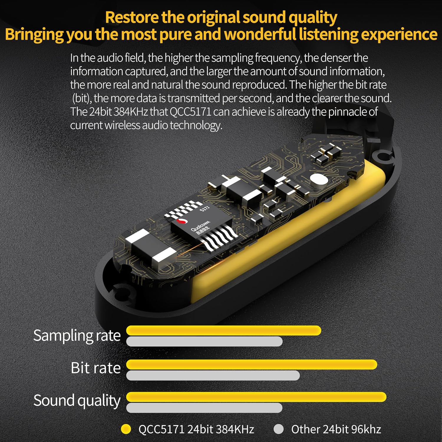 KZ AZ20 TWS Bluetooth 5.3 Adapter Earhook,KZ Q5171 True Wireless TWS Plug 54Hours for 0.78/0.75 HiFi Sport Earbuds Headphones