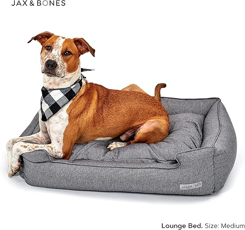 Miniatura 7 de Jax  Bones Cama para perros  Cama lavable a máquina para perros  Lados reforzados extra resistentes  Cama vintage de piel sintética para perros