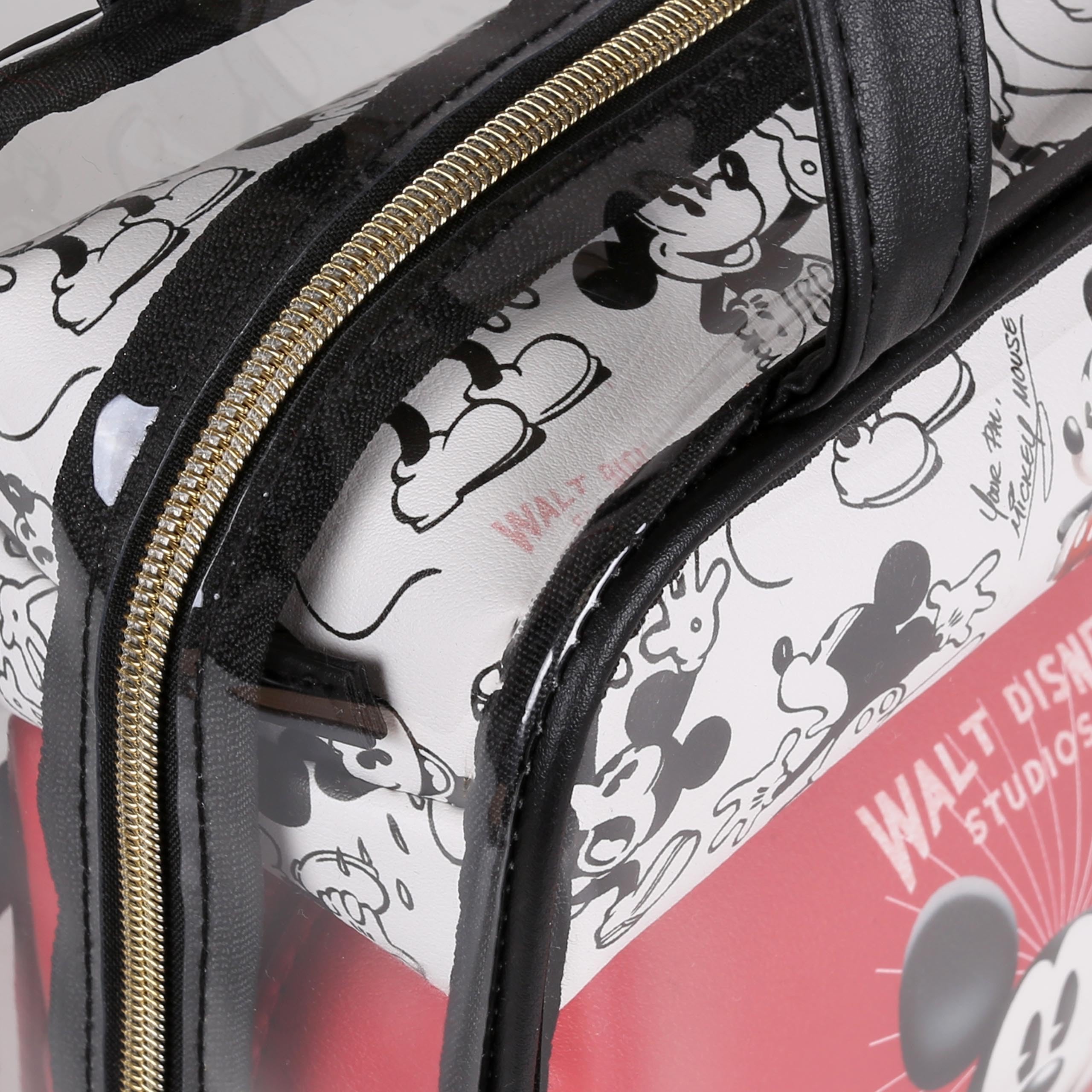Juego de bolsas de inodoro con cremallera Mickey Mouse Red con blanco, 3 unidades, diferentes tamaños, Rosa 1, 543786