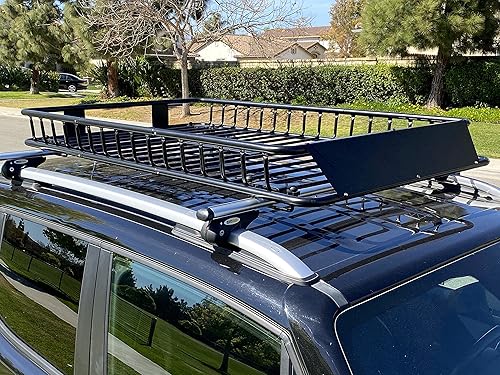 Miniatura 4 de MAXXHAUL 50506 - Estante de techo de acero universal de 64 x 39 x 6 pulgadas, color negro