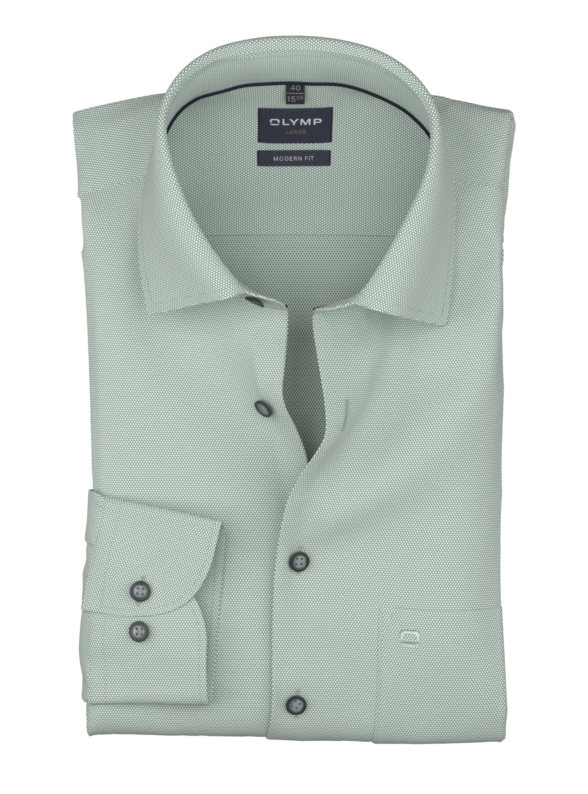 OLYMP Herren Oberhemd Langarm 124614,Einfarbig,470 Modern Fit 26,New Kent