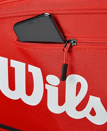 Miniatura 7 de Wilson Tour Padel Bag - Capacidad para hasta 6 paletas, rojonegro
