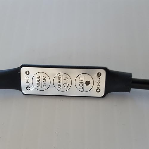 Miniatura 4 de Dead Head Props Ojos LED de Halloween de 24 pulgadas con controlador de micro efectos para máscaras, calavera y accesorios (rojo)