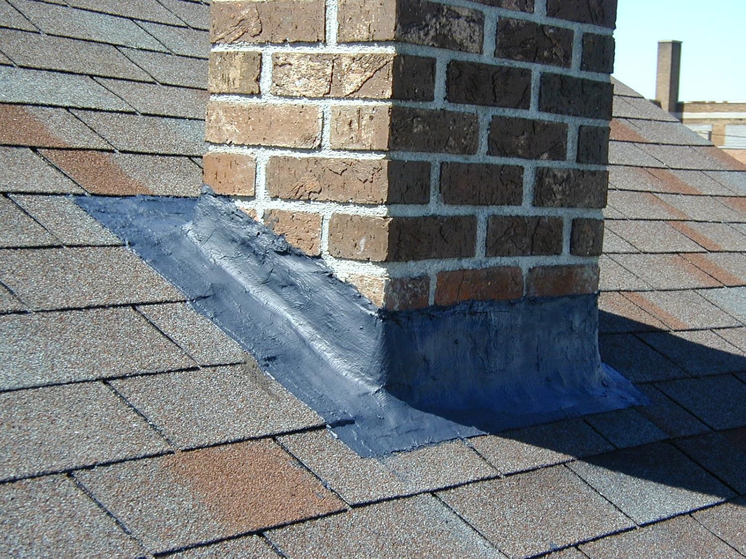 ChimneySaver FlashSeal Elastomeric Roof Chimney Flashing Sealant - Flexible and Long Lasting Waterproof Sealant to Stop Leaks Around Chimneys, Stacks, Vents & Skylights - 1 Gallon (Brown)