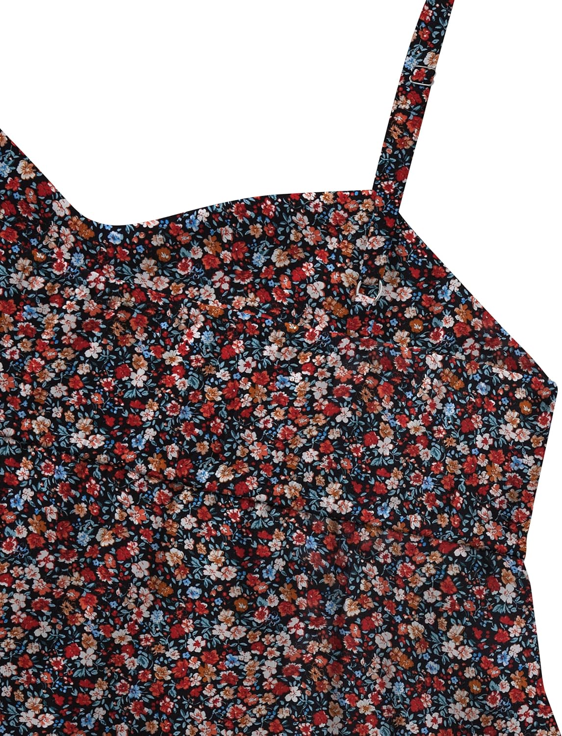 Rooscier Women's Spaghetti Straps Babydoll Peplum Strappy Cute Cami Tank Tops - Image 7