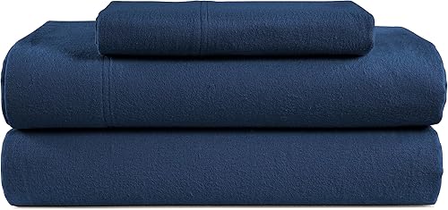 LANE LINEN - Juego de sábanas ligeras de 100% franela de algodón de tamaño individual, cepilladas para más suavidad, cálidas y cómodas, de invierno,