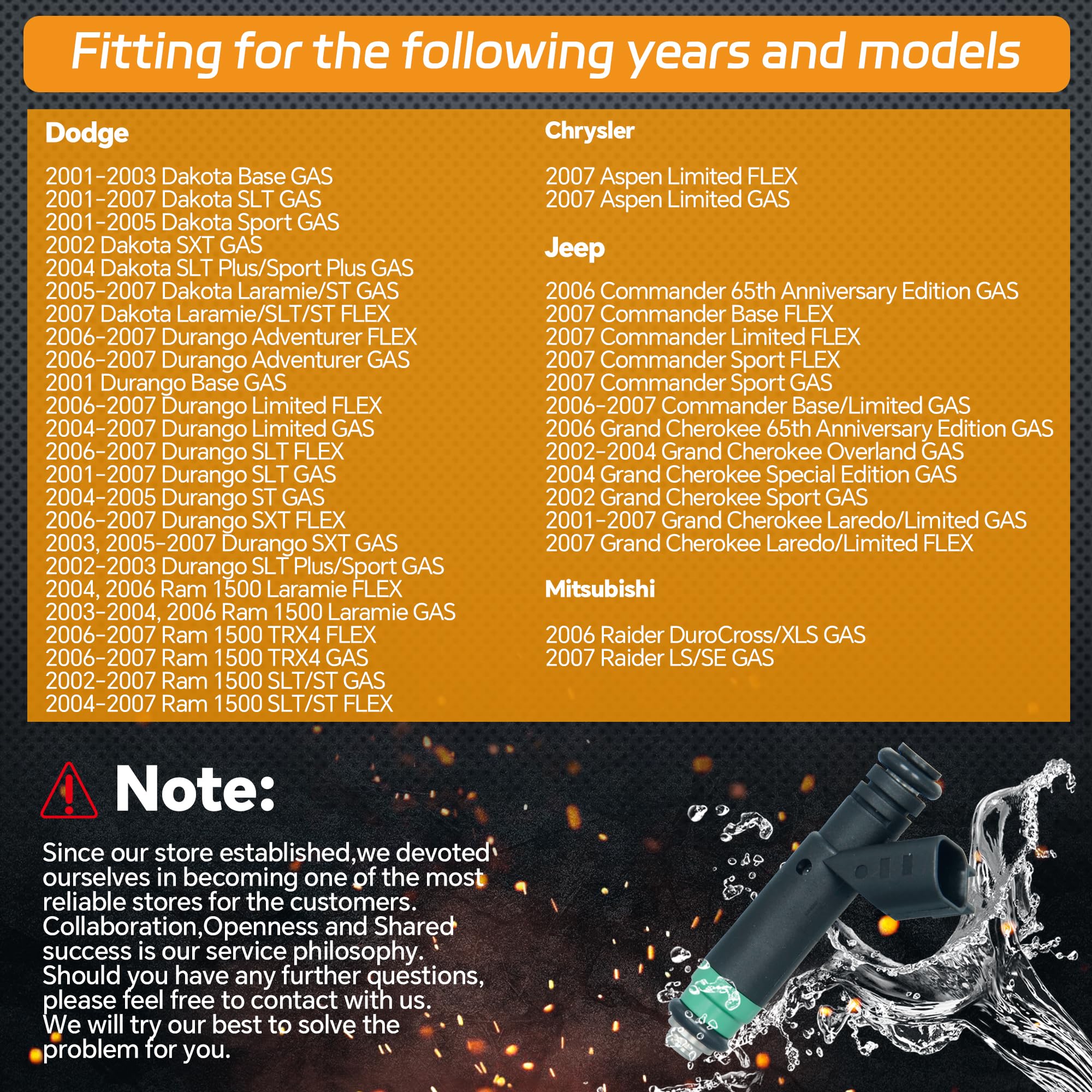 Snapklik.com : AdvanEX 4-Holes Fuel Injectors 8PCS FJ475 Compatible