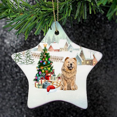 Miniatura 6 de Prezzy Adorno de Cocker Spaniel inglés para decoraciones de árbol de Navidad, regalos lindos para amantes de los perros, para familiares y amigos,