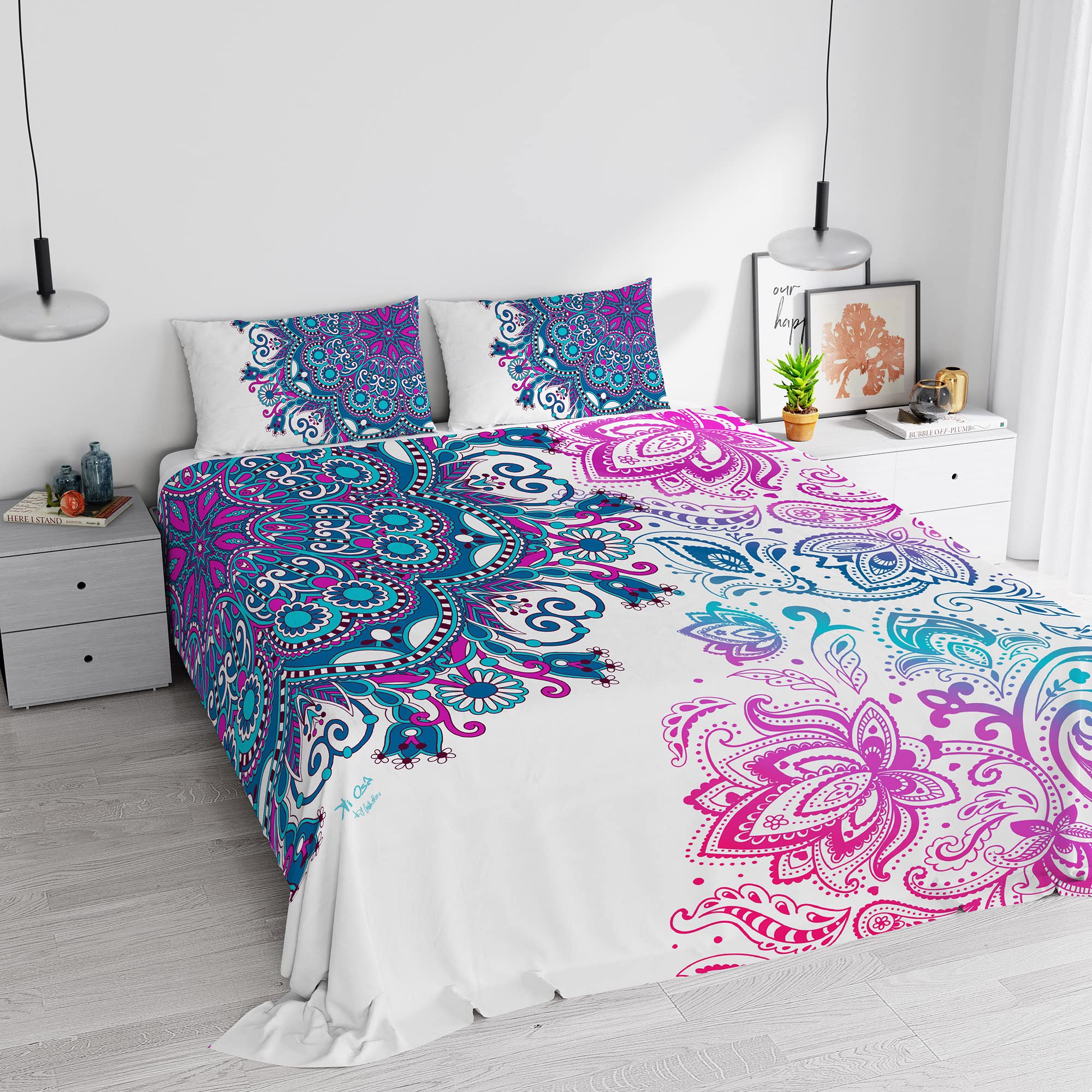 KI-OSA Kiosa Bed Linen Set (Flat Sheet 250x280cm + 2 Pillowcases 52x82cm), KIO601, KIO 601, DOUBLE