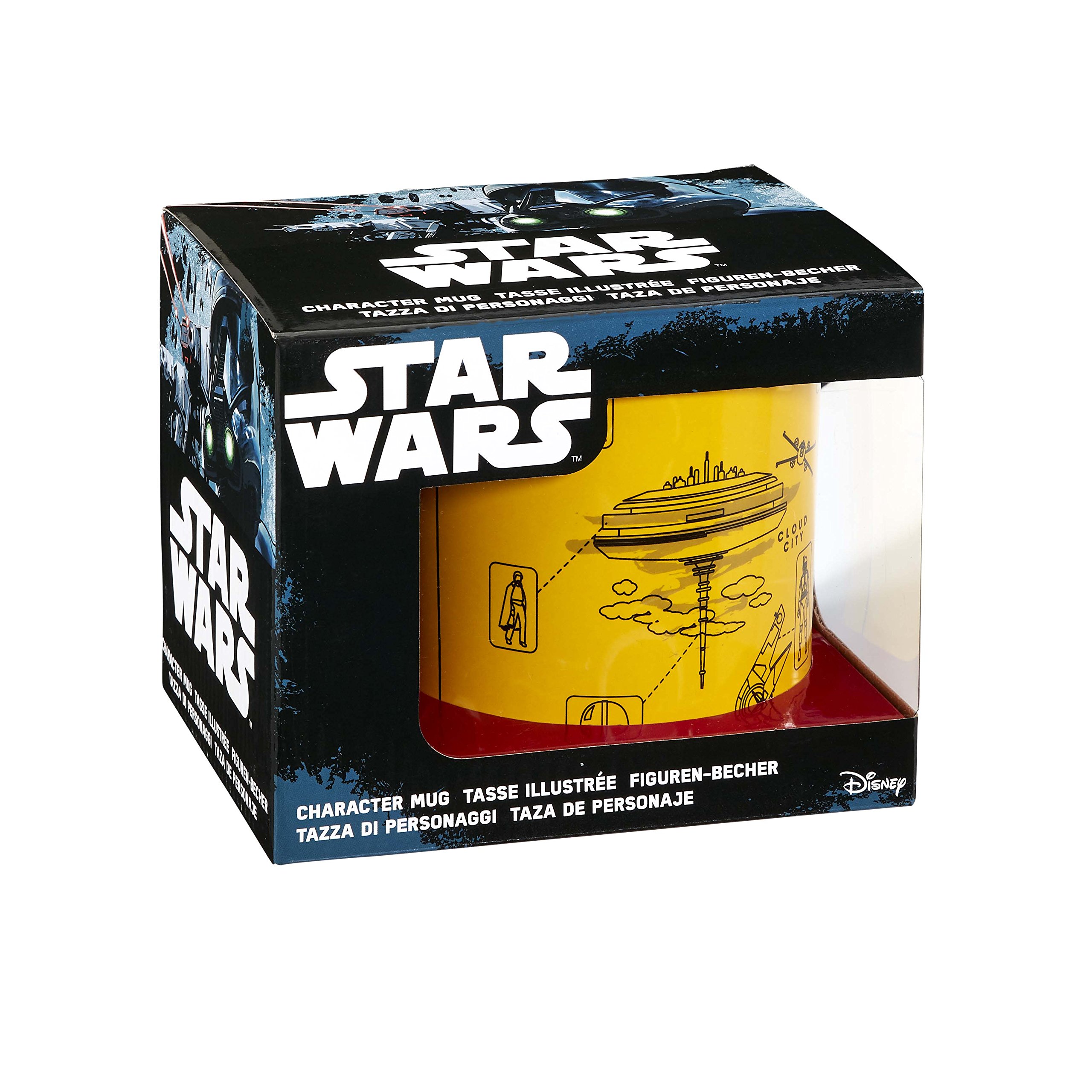 Funko SW02608 Star Wars Mug 20oz The Empire Strikes Back Blueprint, Ceramic, Yellow, 28.2 x 21 x 11.5 cm