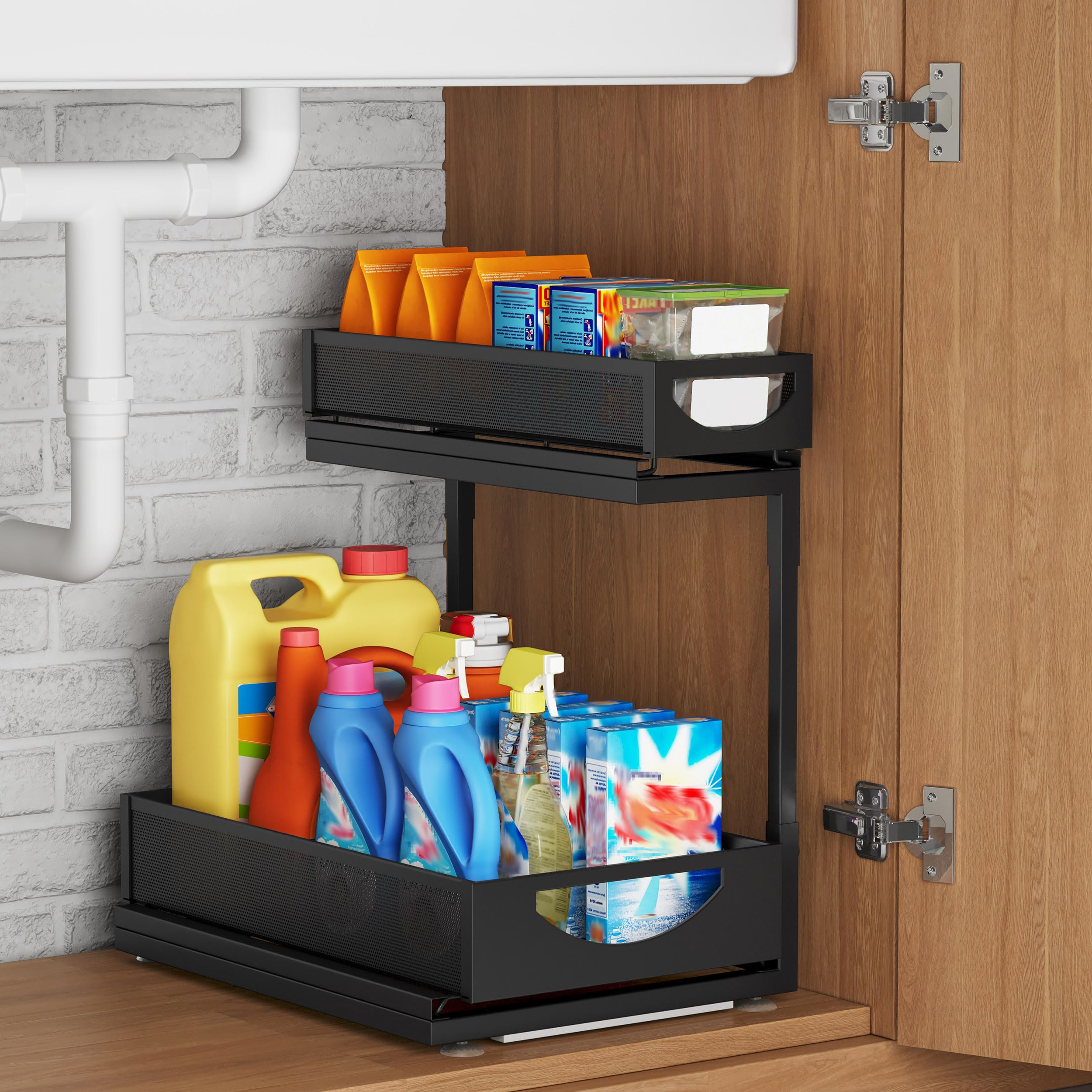 Fantasnight Kitchen Under Sink Storage Organiser - 2 Tier 1pack