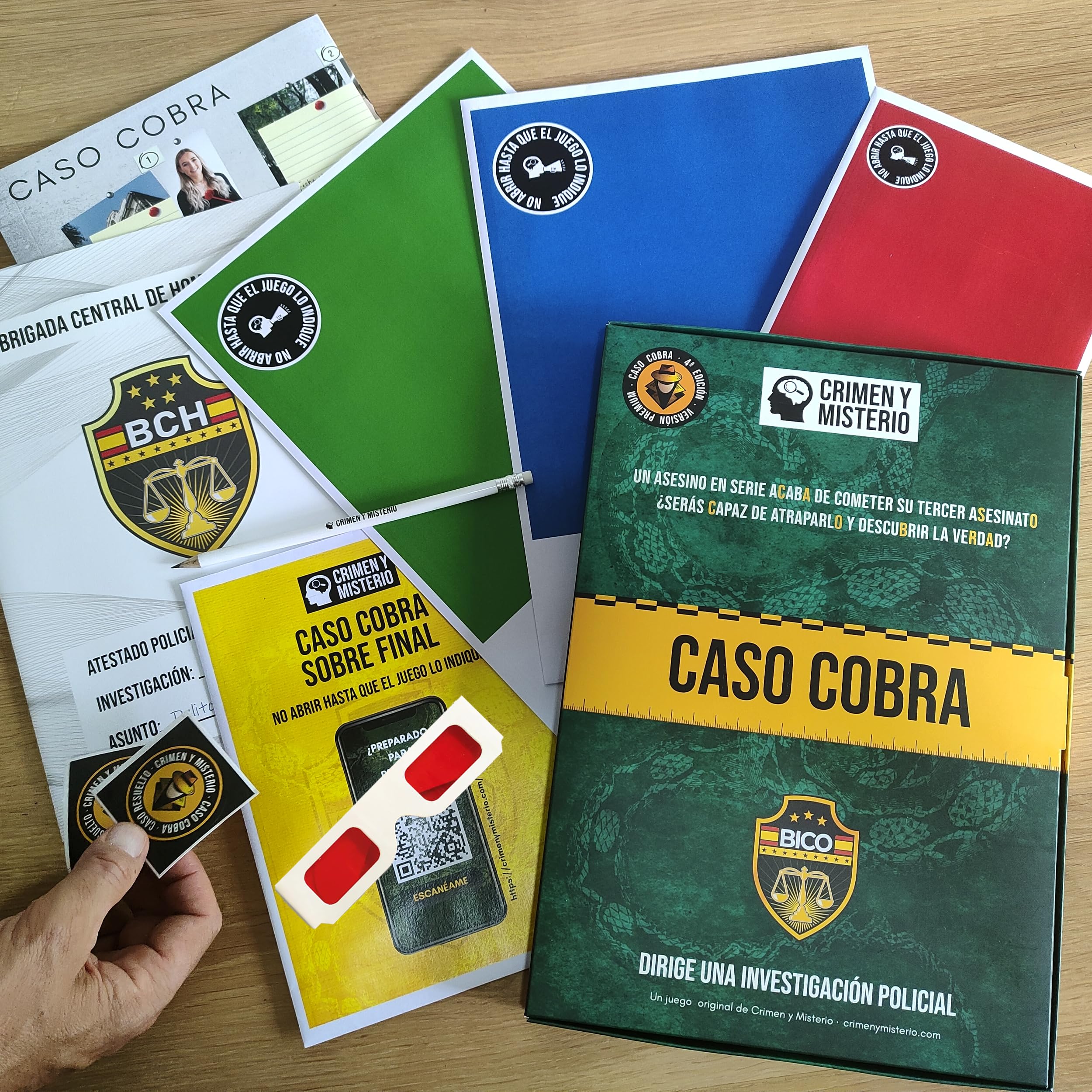Caso Cobra - Juego de Mesa de Detectives y Escape Room en Casa