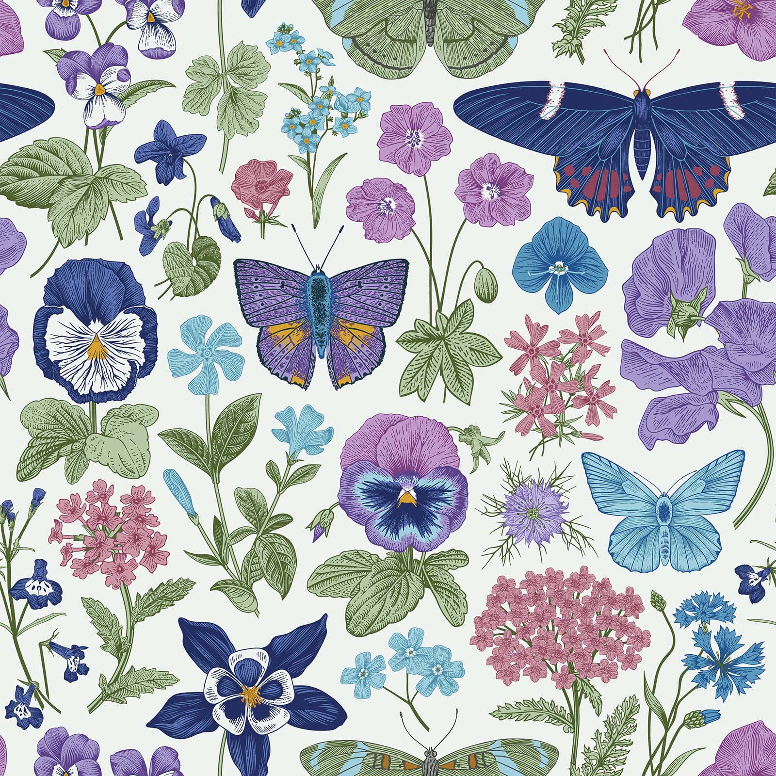 Papier peint autocollant VaryPaper floral amovible pour armoire et rénovation