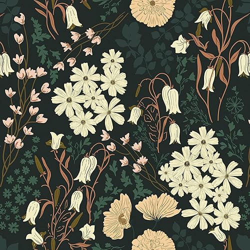 CiCiwind Papel tapiz de 17.3 x 393.7 pulgadas para dormitorio, papel tapiz verde y dorado, extraíble, autoadhesivo, floral, papel tapiz bohemio CiCiwind Papel tapiz de 17.3 x 393.7 pulgadas para dormitorio, papel tapiz verde y dorado, extraíble, autoadhesivo, floral, papel tapiz bohemio