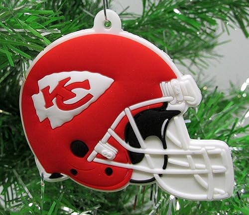 Miniatura 5 de Arrowhead Patrick Mahomes Football Team - Juego de adornos navideños de 6 piezas