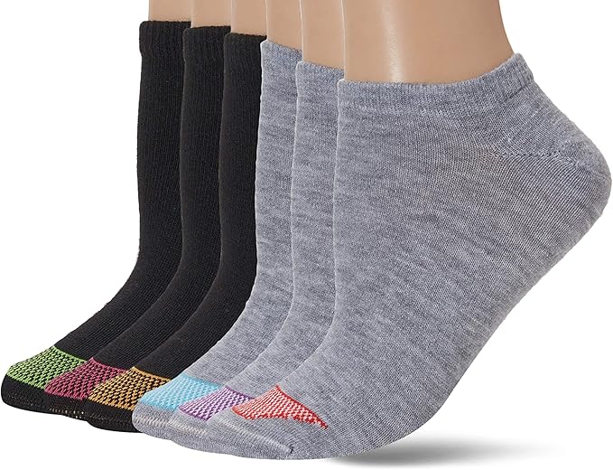 Hanes Women's Ultimate Lightweight Vent No Show Sock 6Pack Amazon.fr